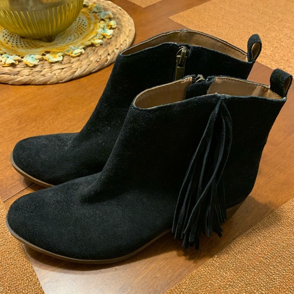 Lucky Brand Shoes - Lucky Brand Suede Fringe ankle bootie BNWOB 8